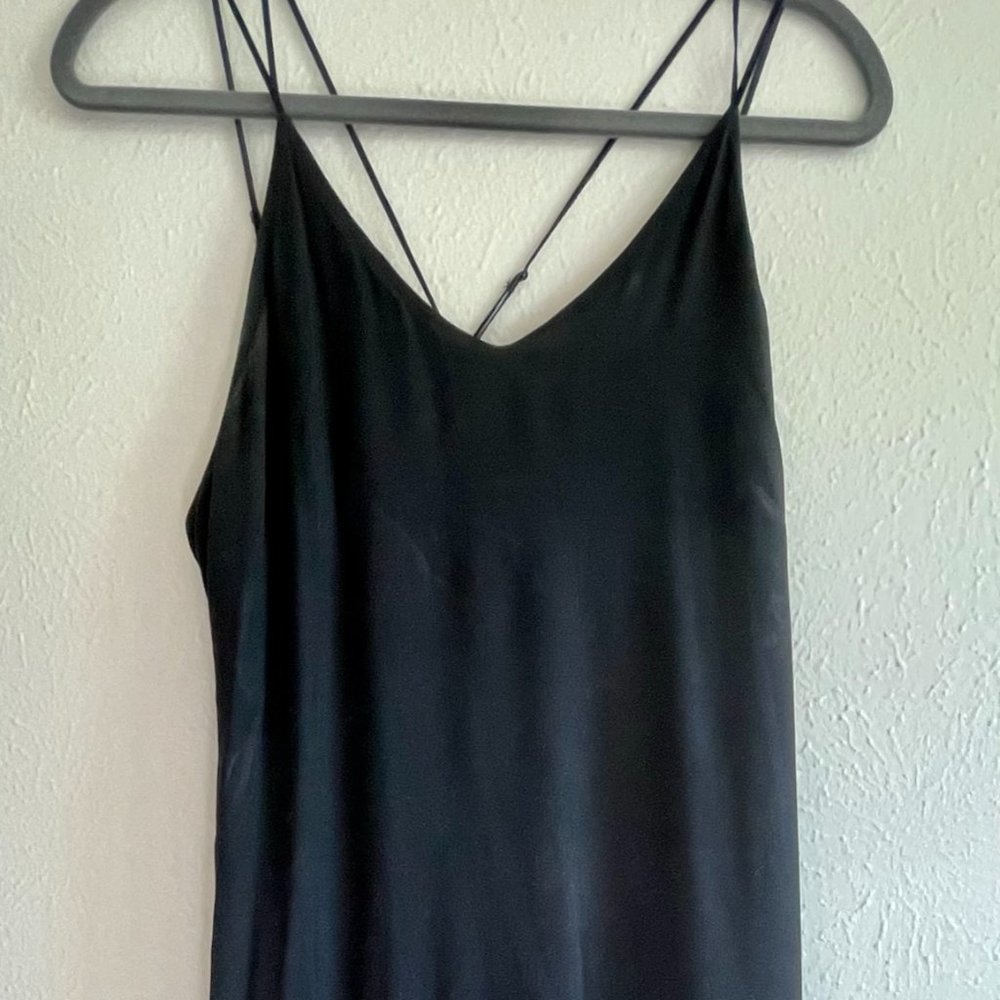 Joe's Black Cross Strap Midi Dress - Size Medium